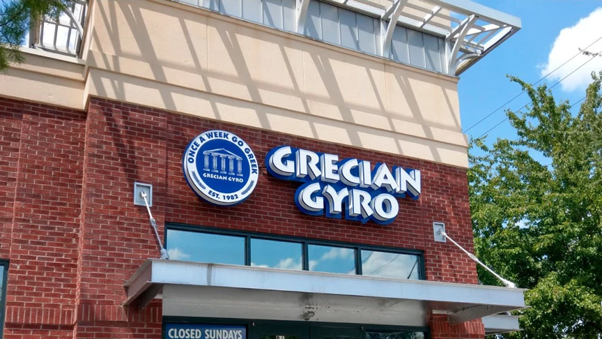 Channel Letters | Grecian Gyro - Midtown Location