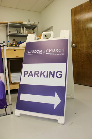 A-Frame Sign | Freedom Church of Gwinnett | Duluth, Ga