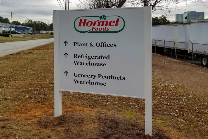 Post & Panel Sign | Hormel Foods | Tucker, GA