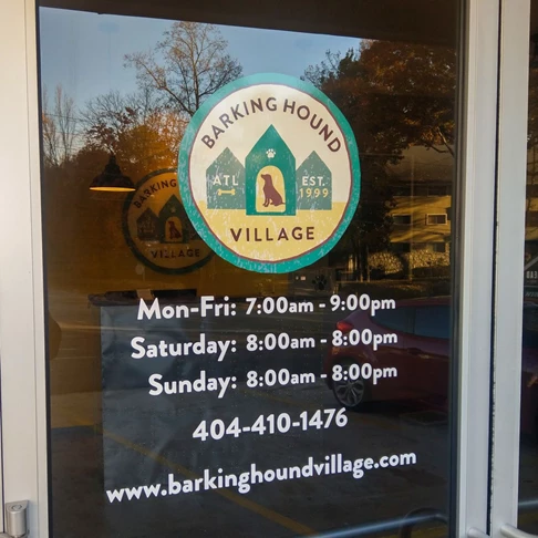 Window Decal | Pet Boarding | Barking Hound Village