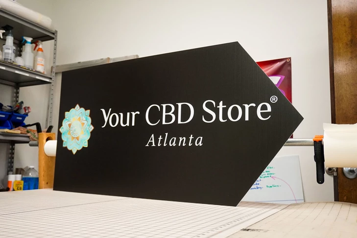 Coroplast Sign | Your CBD Store Atlanta