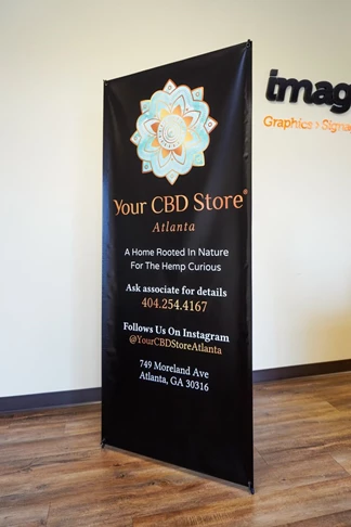 Banner with Stand | Your CBD Store Atlanta 