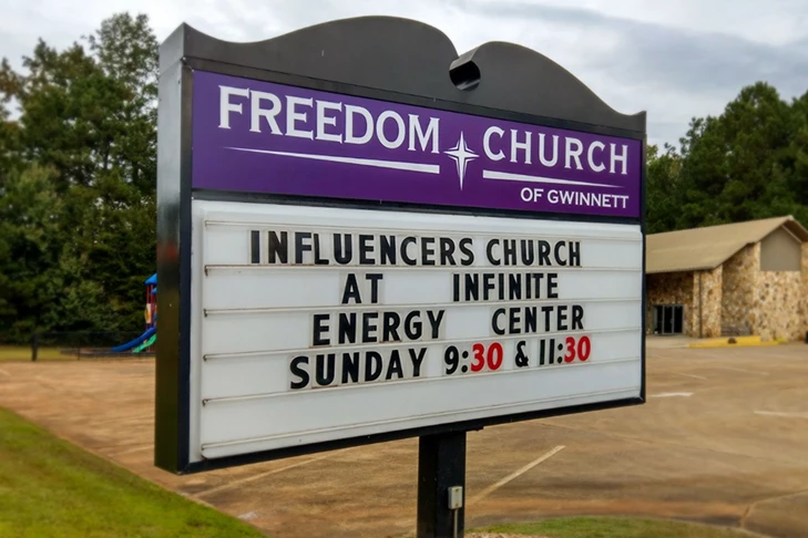 Message Board Sign | Religious Organization | Duluth,GA | Freedom Church of Gwinnett